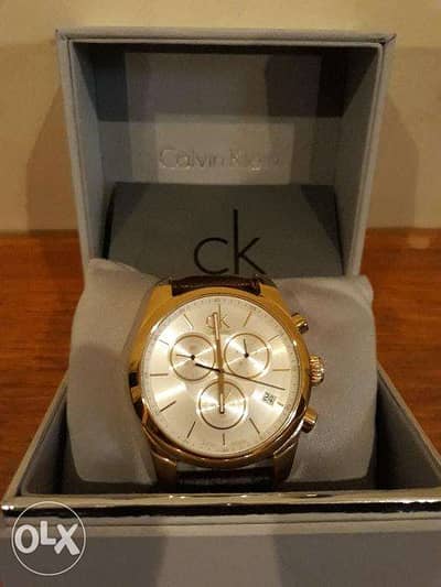 ساعة كالفين كلين Chronograph Calvin Klein سويسرى اصلى جديدة