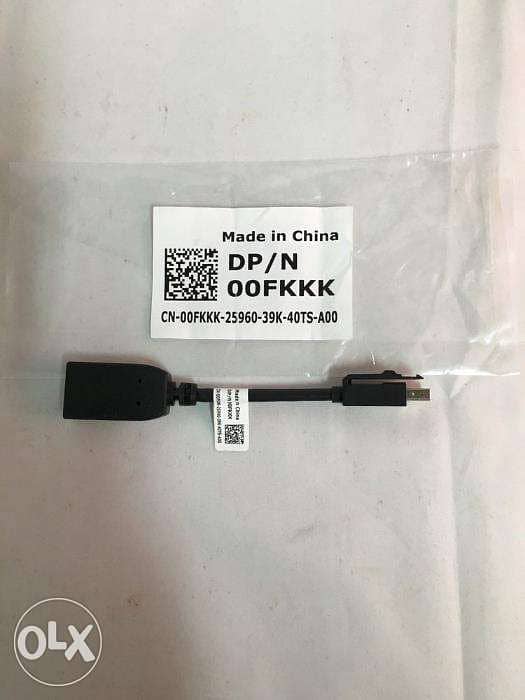 Dell Display Port Female to Mini DP Male Adapter Dongle CN-00FKKK with 0