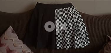 SHEIN half and half patterned skirt || XS 0
