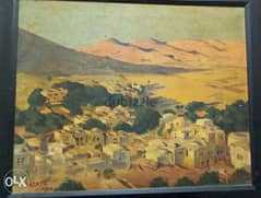 Balata, Palestine -1930, K. Th. Demant - Oil painting