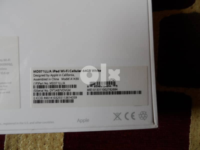 iPad Wi-Fi Cellular 64GB White 3