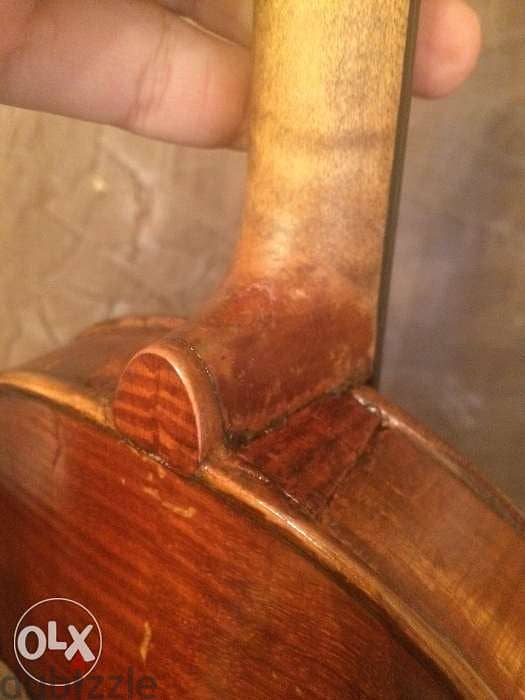 الة كمان كمنجة كمنجه violin الماني قديم ١٢٠ سنة دهان اصلي ٤/٤ Antique 5