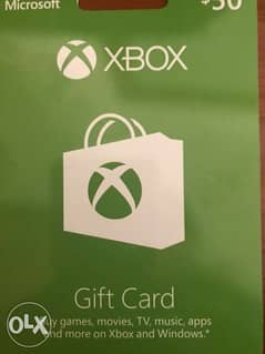 Xbox gift card $50 0