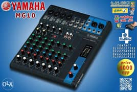 Yamaha MG10 10-Input Stereo Mixer , Black 0