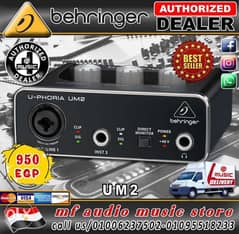 Behringer U-Phoria UM2 USB Audio Interface 0