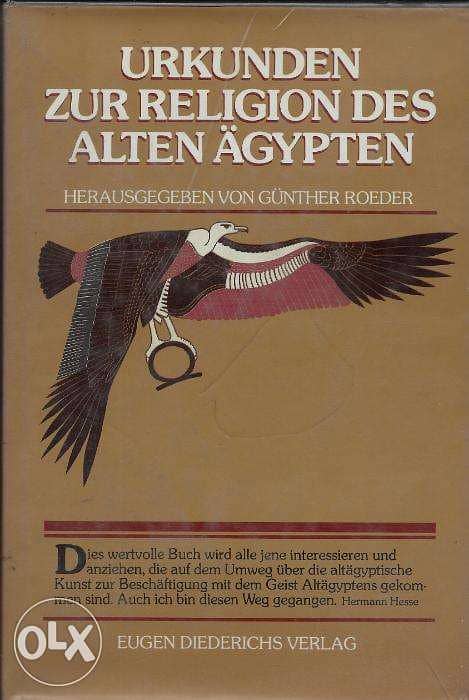 German books - Urkunden zur Religion des alten Aegypten 0