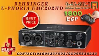 BEHRINGER U-PHORIA UMC202HD, 2-Channel 2x2 USB 2.0 audio interface 0