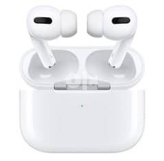 AirPods Pro with charging case white and blue cover 0