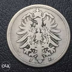 ١٠ فننج الامبراطورية الألمانية الاصدار الأول ١٨٨٩ 0