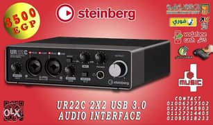Steinberg UR22C 2x2 USB 3.0 Audio Interface with Cubase AI and Cubasis 0