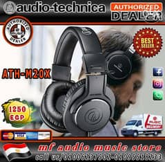 Audio-Technica ATH-M20x Professional Studio Monitor Headphones, Black 0