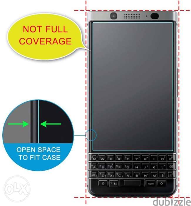 BlackBerry keyone screen protector( gelatin) 1