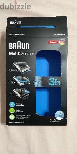 Braun All In One Multi Groomer, Wet & Dry, Black & Silver - MG5050 5