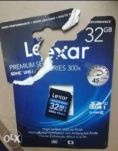 Lexar 32GB SDHC premium series 300x 45MB/s (Class 10) 0