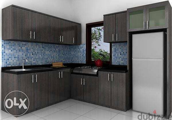 Kitchen Cabinets Aluminum & Wood new مطابخ الومنيوم 2950جنية 4