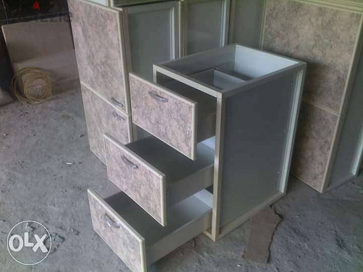 Kitchen Cabinets Aluminum & Wood new مطابخ الومنيوم 1950جنية 6