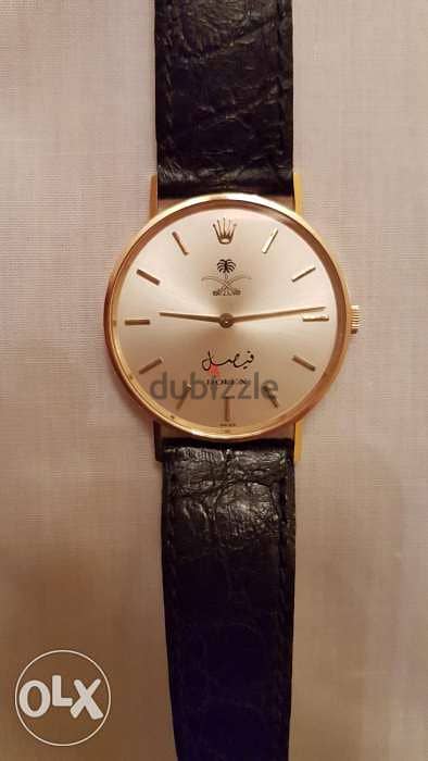 ROLEX CELLINI. A rare and unusual 18K Gold, Made for King Faisal 0
