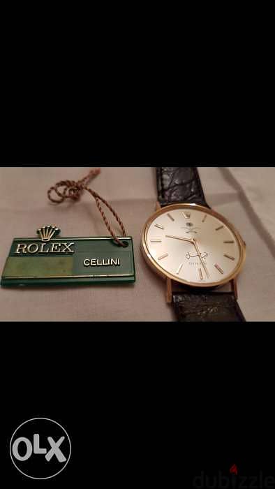 ROLEX CELLINI. A rare and unusual 18K Gold, Made for King Faisal 1