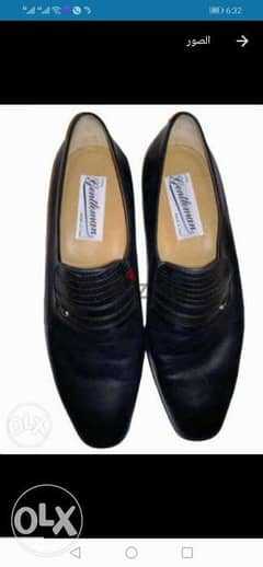 حذاء أيطالى فاخر ماركة Linea Gentleman اسود اللون