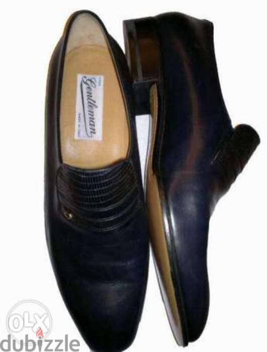 حذاء أيطالى فاخر ماركة Linea Gentleman اسود اللون 1