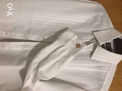markes and spencer formal white shirt with cufflink size 15/38 0