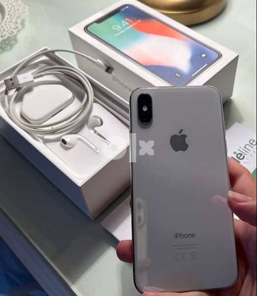 iphone x silver 64 GB مغير شاشة 0