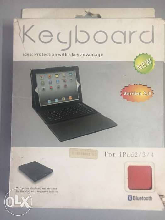 keyboard for i pad Bluetoothكيبورد وجراب 0