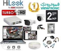 نظام كامل من HILOOK HIKVISION كاميرتين عالية الدقة بالتركيب والتشغيل 0