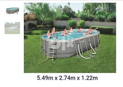 حمام سباحة بسين مقاس 5.49 متر فى 2.74 متر بيضاوى حمامات سباحة سهل نقل 0