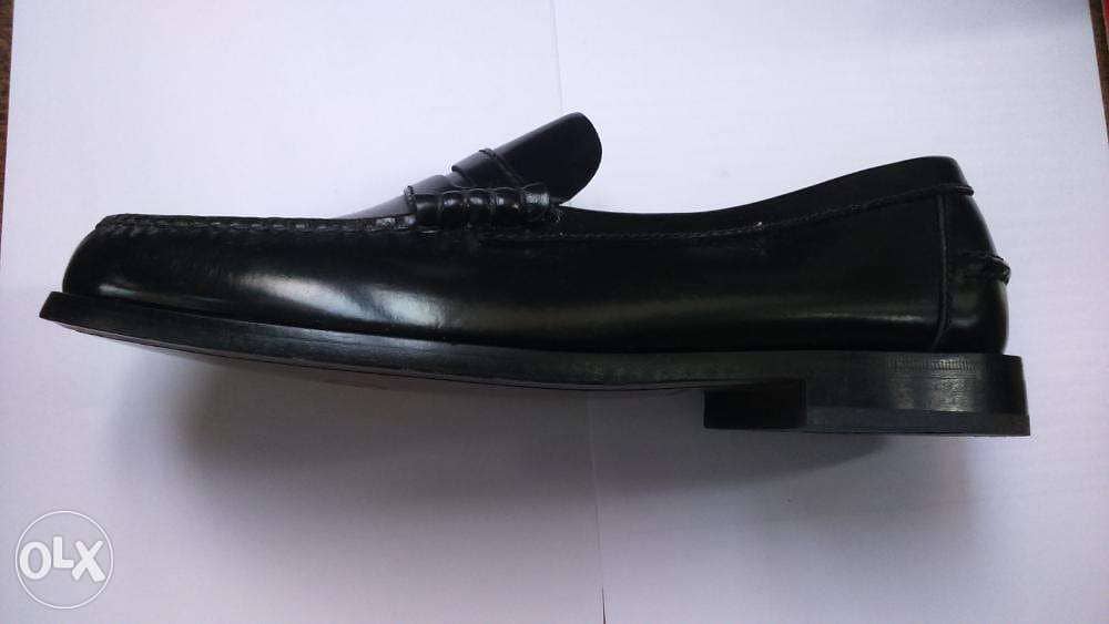 Black Leather Shoes size 43 حذاء اسود مقاس 43 1