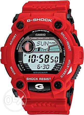 casio g shock rescue red original with tag anb box