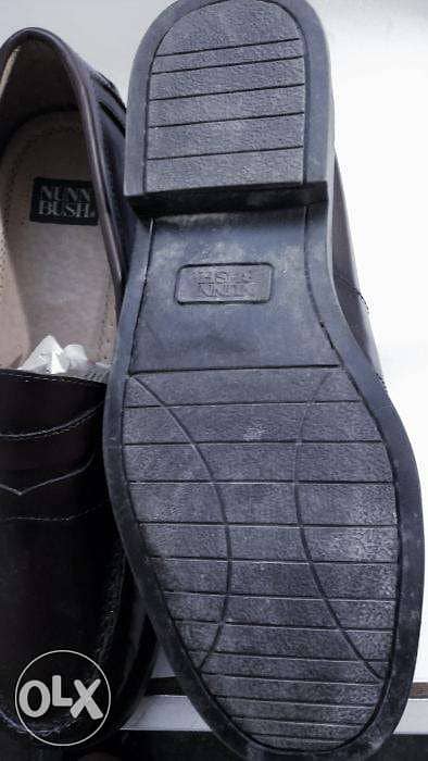 Brown Oxford Genuine Leather Shoes size 43 حذاء جلد اوكسفرد بنى مقاس 3