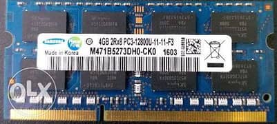 رامات لاب توب 4 و 8 جيجا DDR3/DDR2 0