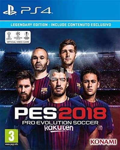 Konami Pes 2018 Pro Evolution Soccer (PlayStation 4, Arabic)  وارد دبي