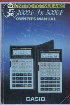 دليل الة حاسبة casio fx 1000/fx 5000 owner manual 0