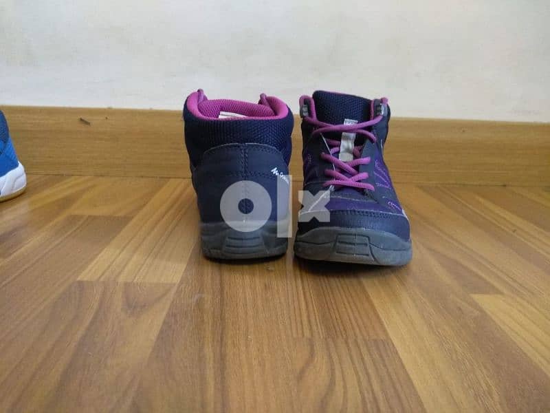 decathlon girl hiking purple size 35 4