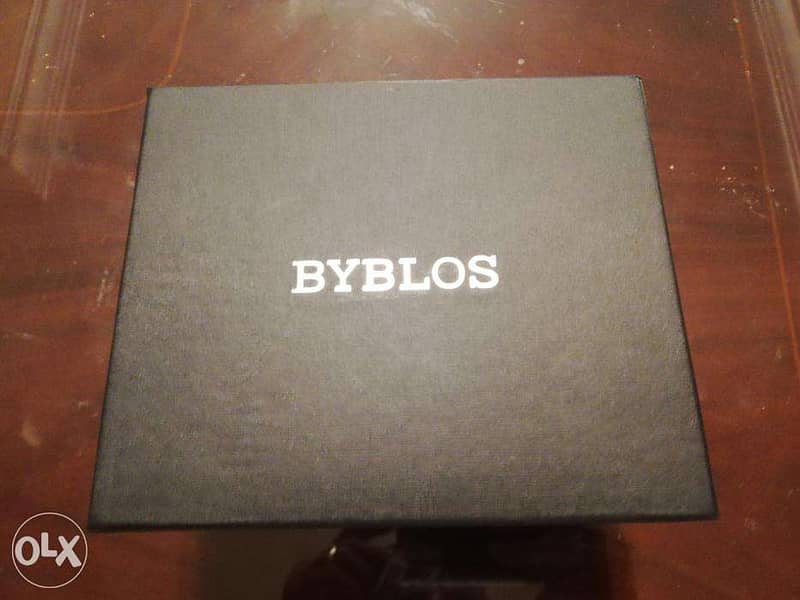 BYBLOS brown leather belt ساعة سويسرى أصلى جديدة غير مستعملة 1