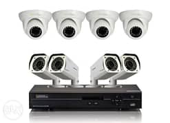 8 كاميرات مراقبة صوت و صورة (AHD (yes-original 2mpنظام متكامل بالتركيب 0