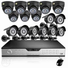 16 كاميرا ت مراقبة AHD(yes original) صوت وصورة 2mp نظام كامل بالتركيب 0