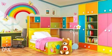 غرف نوم الأطفال الحديثة تصميات رائعة ألوان جذابة هدايا قيمة مع الغرفة 0
