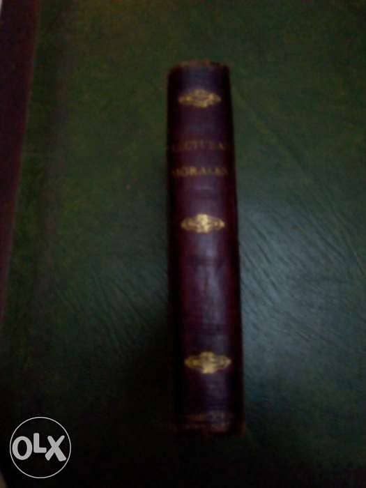 كتاب اثري ( قراءه في الاخلاق ) طبعة سنة 1897 , باللغه الاسبانيه 4