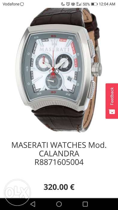 Original Maserati watch for men 1