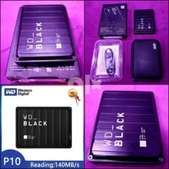 للبيع هارد 4TB Western Digita USB 3 Black P10 Game Drive يعتبر جديد 0