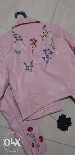 Pink leather jacket 0