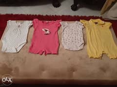 Baby girl clothing up to 1 year سالوبتات بيبي بنوتة تلبيس حتي سنة 0