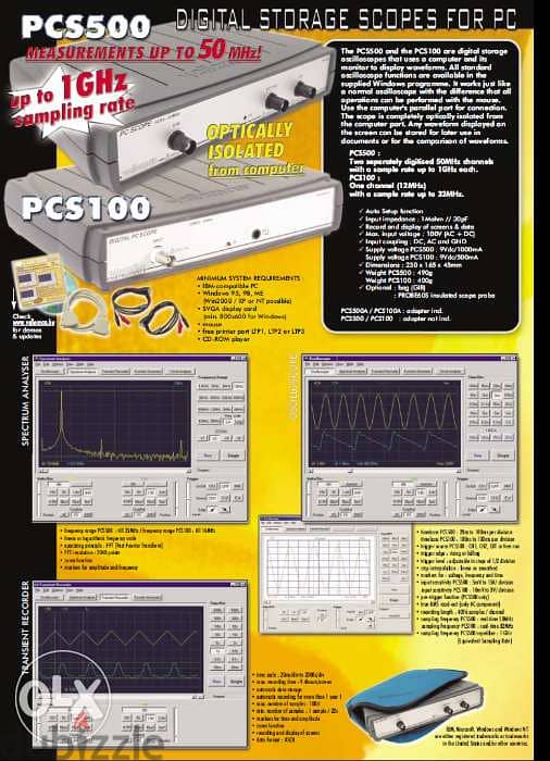 Velleman PCS500A PC Oscilloscope + PCG10 Function Generator 5