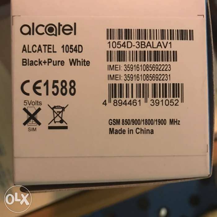 Alcatel mobile new not used model 1054D 4