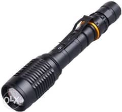 Aluminum Alloy mini outdoor Strong Light adjustable Zoom Charge LED Lo 0