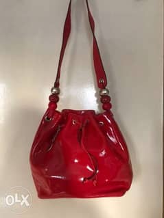 red leather bag 0