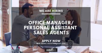 Office Manager For immediate hiring at LandMax Realestate 0